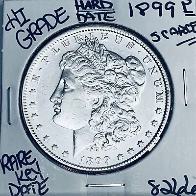 1899 Morgan Silver Dollar Hi Grade Genuine U.s. Mint Rare Key Coin 8266 • $30.25