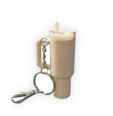 Mini Keyring Replica Of A Stanley Quencher / Tumbler / Cup / Vacuum Flask Pink • £4.99