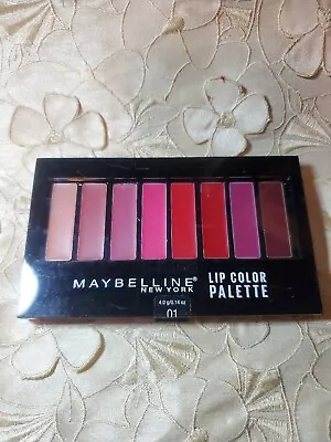 Maybelline-Lip Color Palette 0.14 Oz.-Eight Irresistible Shades-NUDE-WINE-NEW! • $6.95