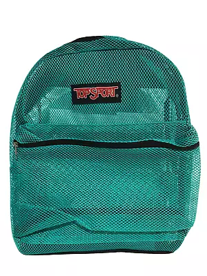 See Through Mesh Backpack/Book Bag/Hike/School/Travel Backpack (Turquoise) • $19.89