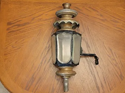 Funeral Horse-Drawn Hearse Lantern Beveled Glass | White Manufacturing | Signed • $195