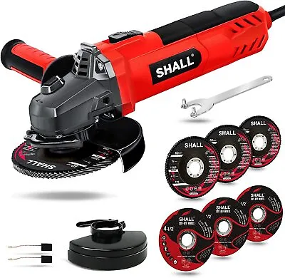 SHALL Angle Grinder 7.5Am 4-1/2 Inch Grinders Power ToolsElectric Metal Grinder • $44.99