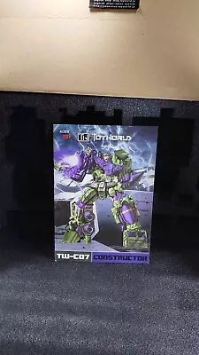 $10 • Buy BOX, Insert And Booklet Only - Toy World TW-C07 Constructor Devastator