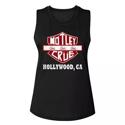 Motley Crue Girls Girls Girls Hollywood CA Women's Muscle Tank T Shirt  • $28.50