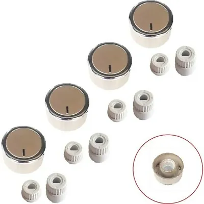 4 X BUSH Oven Cooker Brown Hob Flame Burner Hotplate Control Switch Knobs • £6.99