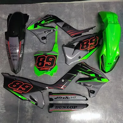 Plastics + Graphics Kawasaki KX Restyle KX125 KX250 2003 Custom Number + Name • $399.90