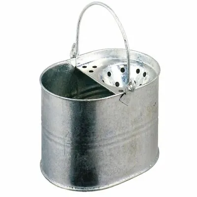 Jantex Galvanised Mop Bucket Steel 250(H) X 320(W) X 320(D)mm 15Ltr • £31.03