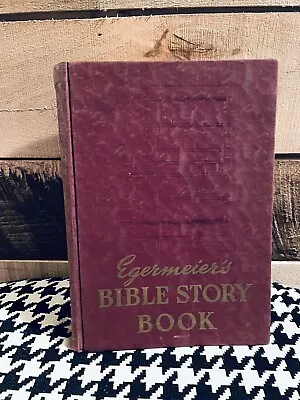 Vintage Egermeier's Bible Story Book - Pictures And Maps -Hardcover 1947 • $11.99