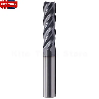 4 Flute 1/2  X 2  X 4  Long Solid Carbide End Mill - AlTiN Coated • $30.99