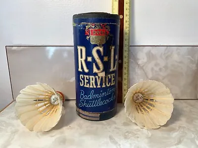$12.99 • Buy Vintage RSL Service Outdoor Badminton Shuttlecocks Paper Can Altoona, PA USA 