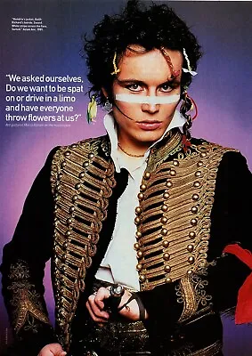 Ptp13 Magazine Picture 11x9  Adam Ant • £9.99