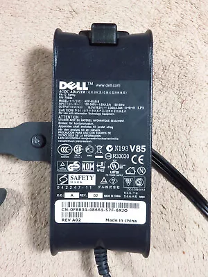 Genuine Dell Laptop Charger AC Adapter ADP-65JB B F8834 PA-12 65W 19.5V 3.34A • $13.99