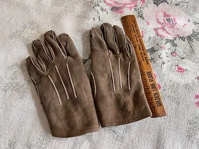 Antique/vintage Children's Leather Hand Gloves Well-made Great For Display Prop. • $9.99