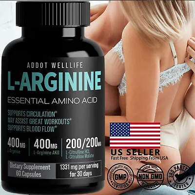 Nitric Oxide L-Arginine Pre Workout+Testosterone BoosterMuscleMultivitamin Men • $18.99