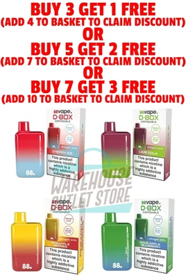 £4.99 • Buy 88Vape D Box 600 Disposable Pod Kit 20mg