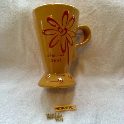 Mary Kay Seminar 2002 Large 6  Cup & Two Mary Kay Pins • $35