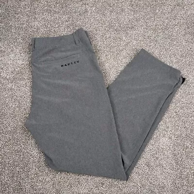 Oakley Pants Men 36x32 Gray Take Golf Pro Tech Performance Stretch Trouser Chino • $21.99