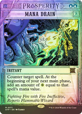 MTG FOIL Mana Drain  - Breaking News • $50.69