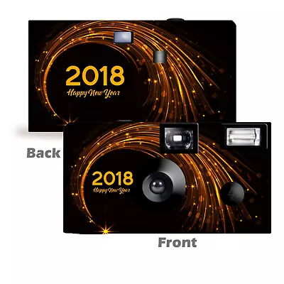 5 Pack 2018 Star Shower Single Use Disposable Cameras New Year's Party (F53379) • $83.45
