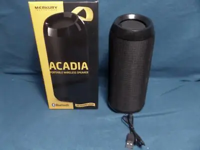 Merkury Acadia Portable Wireless Speaker With Silicone Loop MI-8065B-101 • $27.95