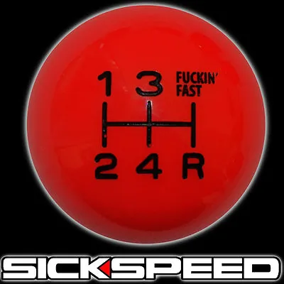 Red/black Fing Fast Shift Knob For 5 Rdr Speed Short Throw Shifter 12x1.25 K03 • $22.85