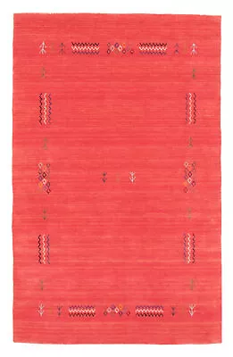 Traditional Hand Knotted Carpet 3'9  X 6'1  Gabbeh Wool Area Rug • $254.80