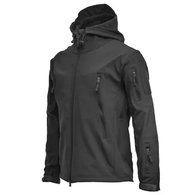 Men Waterproof Tactical Soft-Shell Military Jacket Coat Army Windbreaker Outdoor • $36.52