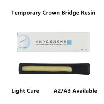 1 Box Dental Temporary Crown Bridge Material Light Cure Composite Resin A2 A3 • $24.99