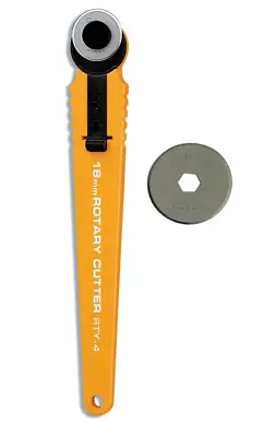 Olfa 18 Mm Rotary Cutter RTY-4 + Spare Blade • £12.55