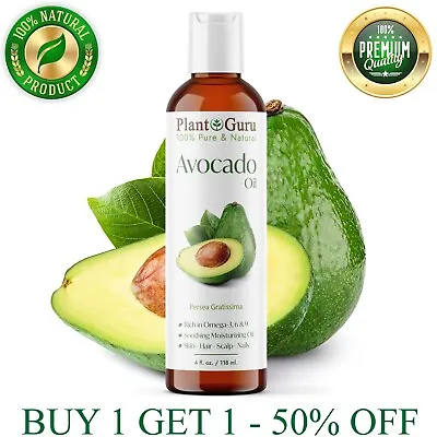 Avocado Oil 4 Oz Cold Pressed 100% Pure Natural For Skin Body Hair And Massage • $7.90