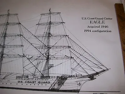 USCG 295ft   Training Bark   Ship      Boat Model Boat Plans • $37.99