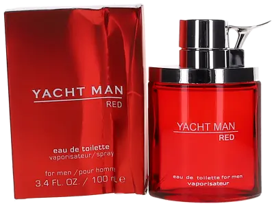 Red By Yacht Man For Men Eau De Toilette Cologne Spray 3.4oz Damaged Box New • $13.49