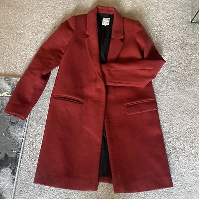 Zara Coat Size Small (uk 10/12) Rust Coloured • $10.09