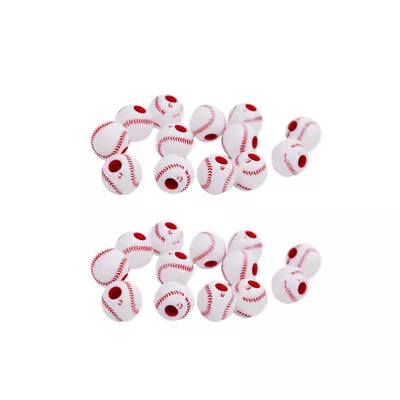  100 Pcs Siy Sports Jewelry Supplies Baseball Beads And Charms Spacer • £10.28