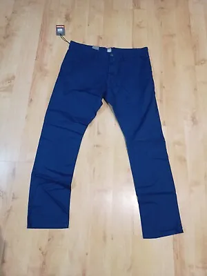 Ze Enzo 989 Jeans Men's  Stretch Chino Jeans W38r Blue Ez 348 • £26.99