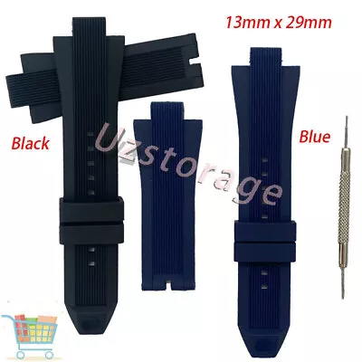 13 X 29mm Rubber Watch Strap For Michael Kors MK9016 MK8295 MK8511 MK8296 MK8325 • $16.42