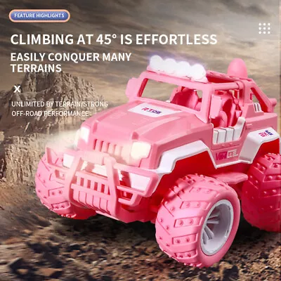 Remote Control Barbie Pink Electric Off-road Remote Control Toy Car Gift • $52.99