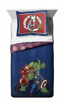 Marvel Avengers Hero Time 2 Pc Twin/Full Comforter & Sham Set • $39.99