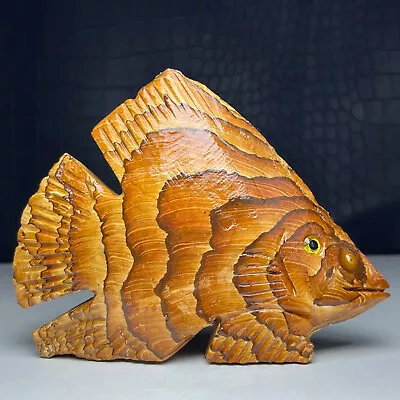 264g Natural Crystal Mineral Specimen. Serpeggiante. Hand-carved The Fish.QG • $69.99