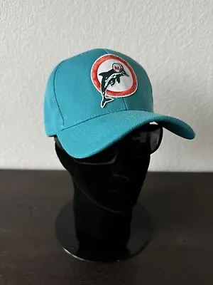 MIAMI DOLPHINS RETRO Throwback 1966 Classic Logo Aqua Blue Adjustable Cap NEW • $19