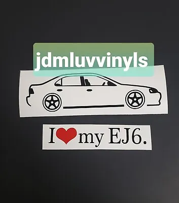 I Love My Ferio Sedan 96-00 Sticker Decal JDM Honda Civic B18 B16 Sir EK Ej6 • $5