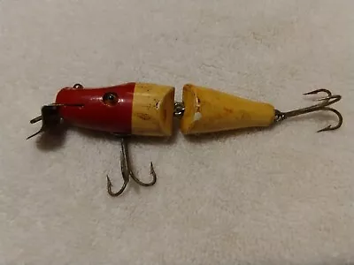 Vintage Glass Eye Pikie Lure Red/White By C.C.B. Co Garret Ind. • $19.99