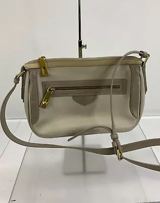 MARC Marc Jacobs Neutral Gray Leather Crossbody Bag • $14.99