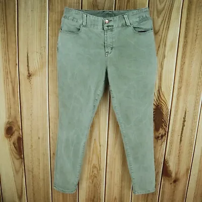 Vanity Jeans Midrise Womens 32 Green Denim Marbled Fade Straight Leg Waist: 34  • $16.79
