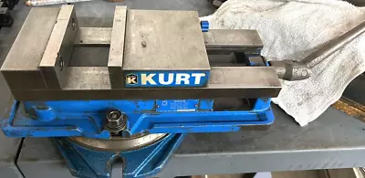 KURT D-675 ANGLOCK 6  MILLING MACHINE VISE W/ JAWS & HANDLE MADE IN USA • $425