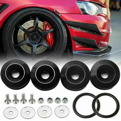 JDM Aluminum Car Quick Release Fastener Bumper Trunk Fender Hatch Lid Kit Black • $7.99