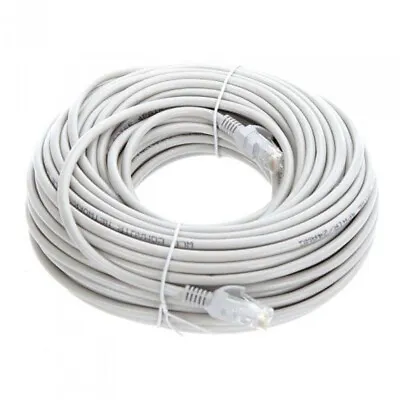 100FT Cat6 PoE IP Camera NVR Ethernet Cable Outdoor/Indoor RJ45 Jacks Cord Wire • $19.99