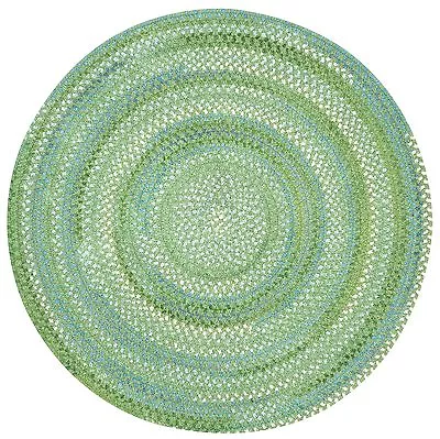 $120 • Buy Capel Rugs Waterway Soft Cotton Chenille Round Braided Rug Sea Monster Green