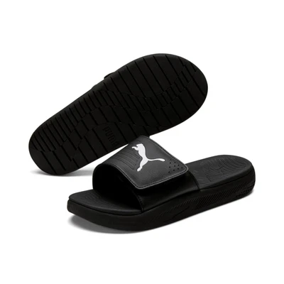 $54.95 • Buy PUMA Softride V Slides - Black/White - Shoe - Sandal - Mens - Unisex