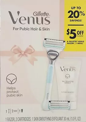 Gillette Venus  Women's Razor W/2 Cartridges 1-1oz. Skin Smoothing Exfoliant • $12.99